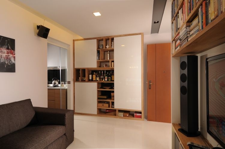 Contemporary Design - Living Room - HDB 4 Room - Design by D'Planner Pte Ltd